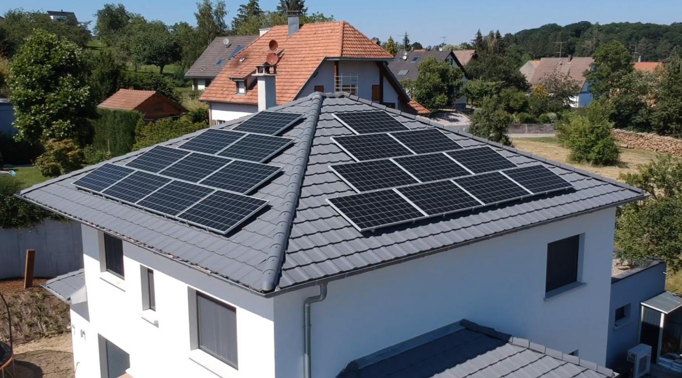 Panneaux solaires sur toiture